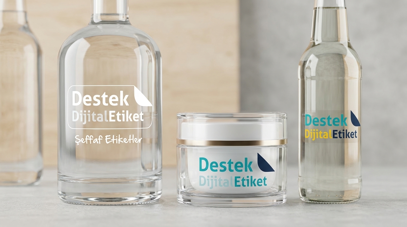 Şeffaf etiket numune görünümü