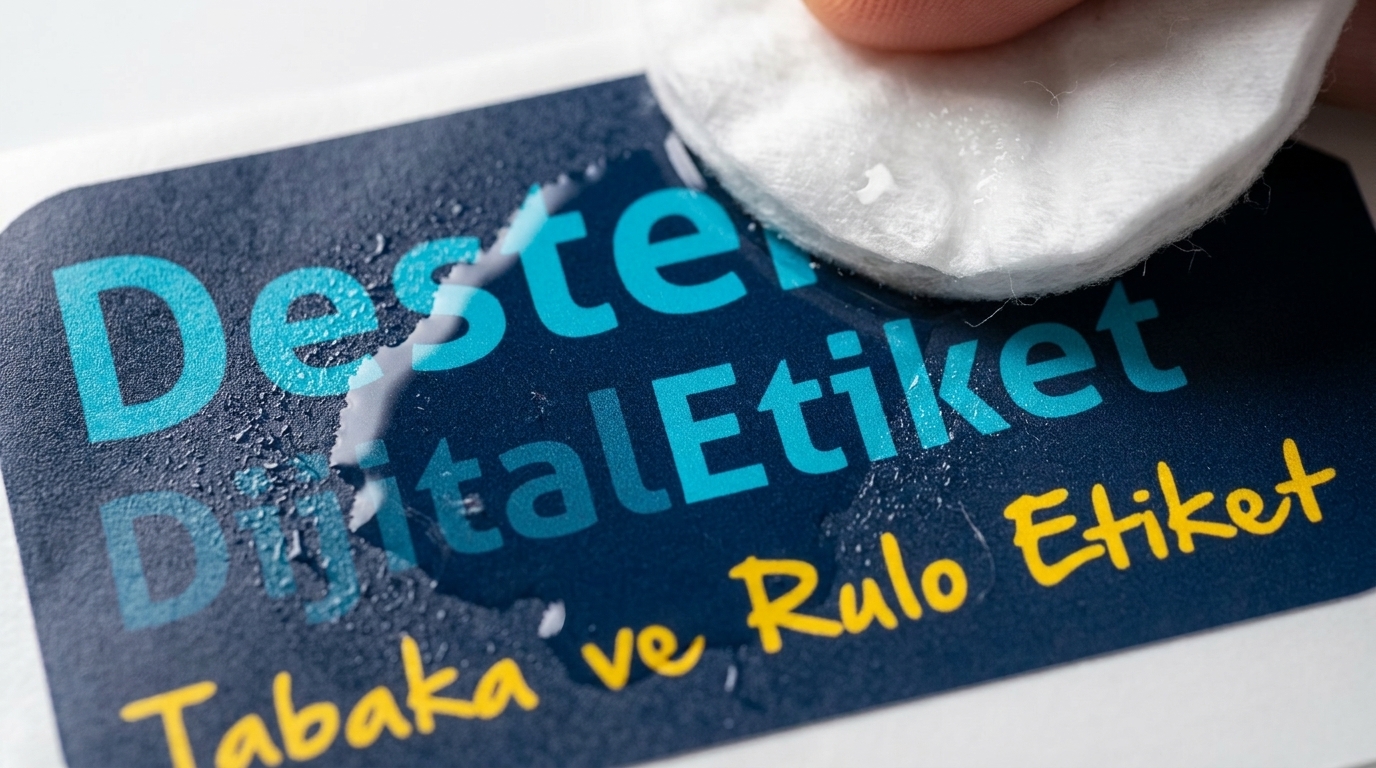 Evsel bakım ürünlerinde etiket uygulamaları